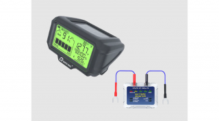 Battery Monitor 12V-os akkumulátor állapot- és töltés teszter, napelemes LED-es kijelző egységgel