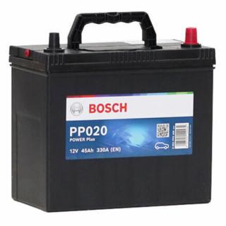 Bosch Power Plus 45Ah jobb+ (vékony sarus) 0092PP0200 akkumulátor