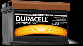 Duracell Extreme AGM 70Ah Jobb+ DE70AGM akkumulátor