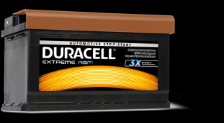 Duracell Extreme AGM 80Ah Jobb+ DE80AGM akkumulátor