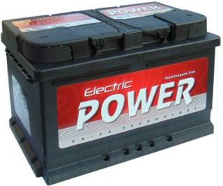 Electric Power 75Ah jobb+ akkumulátor