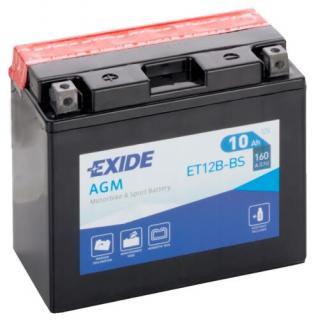 Exide 12V 10Ah AGM bal+ ET12B-BS akkumulátor