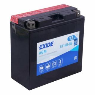 Exide 12V 12Ah AGM bal+ ET14B-BS akkumulátor