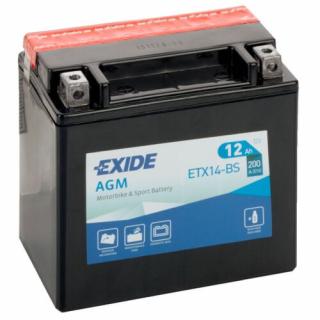 Exide 12V 12Ah AGM bal+ ETX14-BS akkumulátor