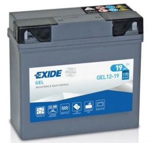 Exide 12V 19Ah jobb+ GEL12-19 akkumulátor