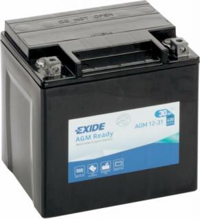 Exide 12V 30Ah AGM 12-31 jobb+ akkumulátor