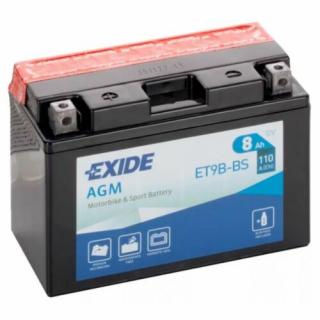 Exide 12V 8Ah AGM bal+ ET9B-BS akkumulátor