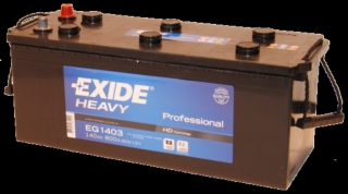 EXIDE 140Ah bal+ akkumulátor EG1403