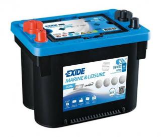 EXIDE EP450 bal + munka akkumulátor