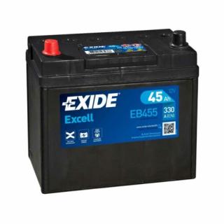 EXIDE Excell 45Ah bal+ akkumulátor EB455