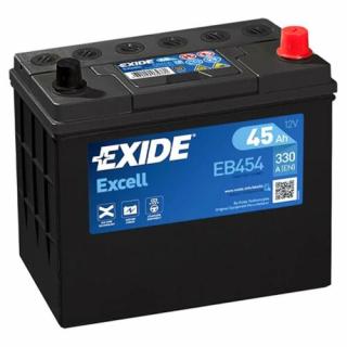 EXIDE Excell 45Ah jobb+ akkumulátor EB454