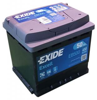 EXIDE Excell 50Ah jobb+ EB500 akkumulátor