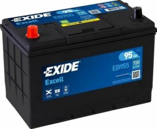 EXIDE Excell 95Ah bal+ EB955 akkumulátor