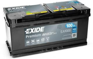 EXIDE Premium 100Ah jobb+ EA1000 akkumulátor