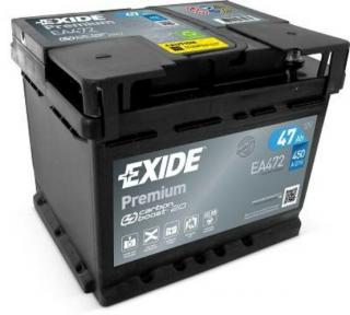 EXIDE Premium 47Ah jobb+ EA472 akkumulátor