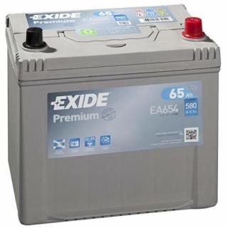 EXIDE Premium 65Ah jobb+ EA654 akkumulátor