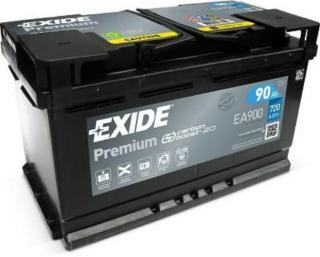 EXIDE Premium 90Ah jobb+ EA900 akkumulátor
