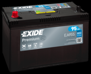 EXIDE Premium 95Ah bal+ EA955 akkumulátor