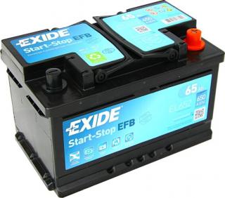 EXIDE Start-Stop 65Ah jobb+ EL652 akkumulátor