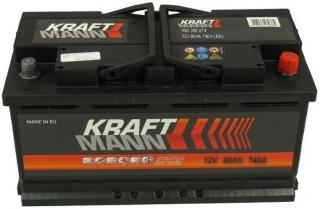 Kraftmann 80Ah jobb+ akkumulátor 580350074