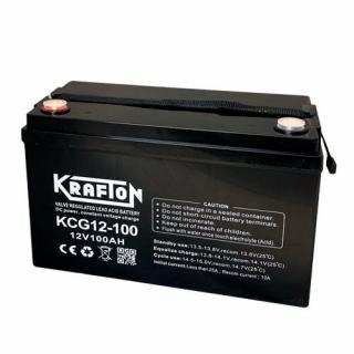 Krafton 100Ah gel munka akkumulátor KCG12-100