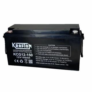 Krafton 150Ah gel munka akkumulátor KCG12-150