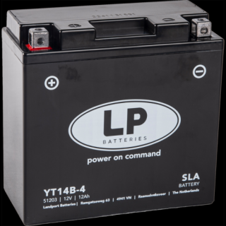 Landport 12V 12Ah AGM+SLA bal+ ( YT14B-4 ) akkumulátor