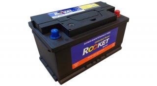Rocket 80Ah Jobb+ SMF 58014 akkumulátor