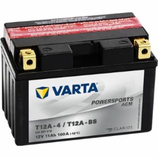 Varta Powersports AGM 11Ah T12A-4 /T12A-BS akkumulátor 511901016I314