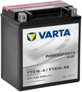 Varta Powersports AGM 14Ah YTX16-4/YTX16-BS akkumulátor 514902022A514