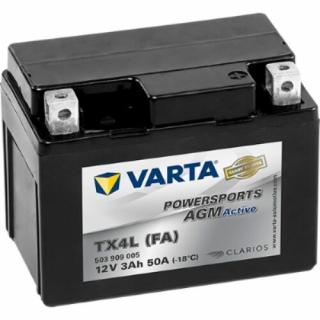 Varta Powersports AGM Active 3Ah TX4L-4 akkumulátor 503909005A512