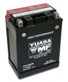 YUASA 12V 12Ah YTX14AH-BS bal+ AGM akkumulátor