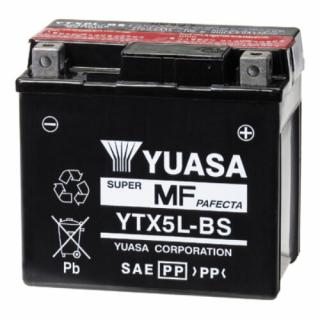 YUASA 12V 4Ah YTX5L-BS jobb+ AGM akkumulátor