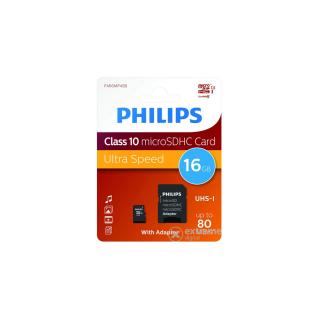 Philips 16Gb microSDHC Class 10 UHS-I U1 - Memóriakártya