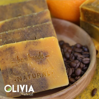 Olivia kávé-narancs szappan - 90 g