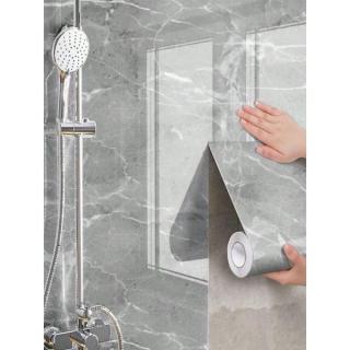 1 Tekercs Vízálló Márványmintás Tapéta, 45x100 cm, Szürke 35703384-SZ4