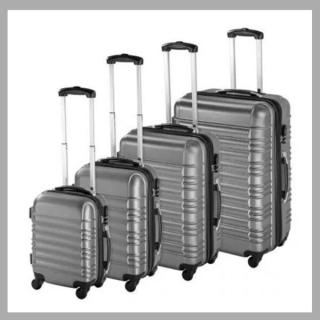 4 db-os merev falú bőrönd szett, szürke színű HOP1000938-2