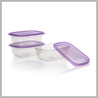 ACCASA Műanyag edénykészlet 1,25 l, 3 db, lila 55075049
