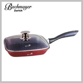 Bachmayer Tapadásmentes márvány bevonatú grill serpenyő Burgundi 28 cm BM-7852-28