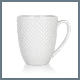 BANQUET DIAMOND LINE kerámia bögre, 410 ml, fehér 60322126