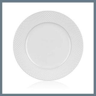 BANQUET DIAMOND LINE lapos kerámia tányér, 27 cm, fehér 60322121