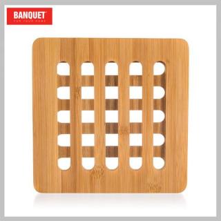BANQUET Fa alátét BRILLANTE bambusz 16 x 16 x 1 cm 27061453