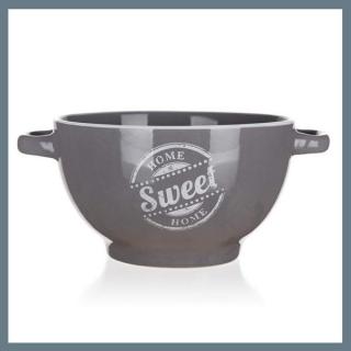 BANQUET Kerámia tál SWEET HOME 660 ml, szürke 60337165