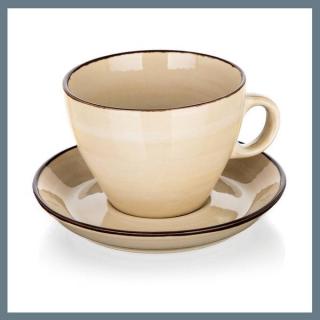 BANQUET PALAS Csésze és csészealj 290 ml, krém 
60322809