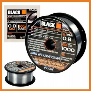 BLACK – Hegesztő huzal, FLUX AWS, 0,8mm, 1kg – 37430