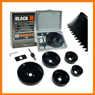 BLACK Lyukfűrész készlet, 64-127mm, 8db-os 21001