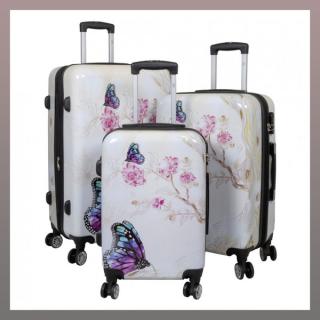 Bőrönd szett 3 részes pillangó 36911