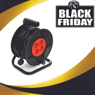 Boxer 50 m kerti hosszabbító kábeldob 4 db aljzattal 2950W BX754 - BLACK FRIDAY