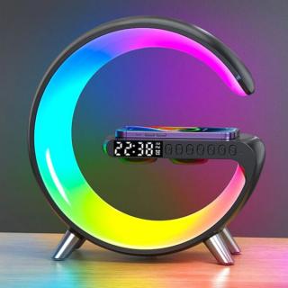 ClockWave RGB intelligens lámpa, gyorstöltés, vezeték nélküli, hangszórók CH23-68