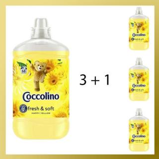 Coccolino Happy Yellow öblítőkoncentrátum 1700ml/68 mosás 24170134akcio 3+1 AKCIÓ